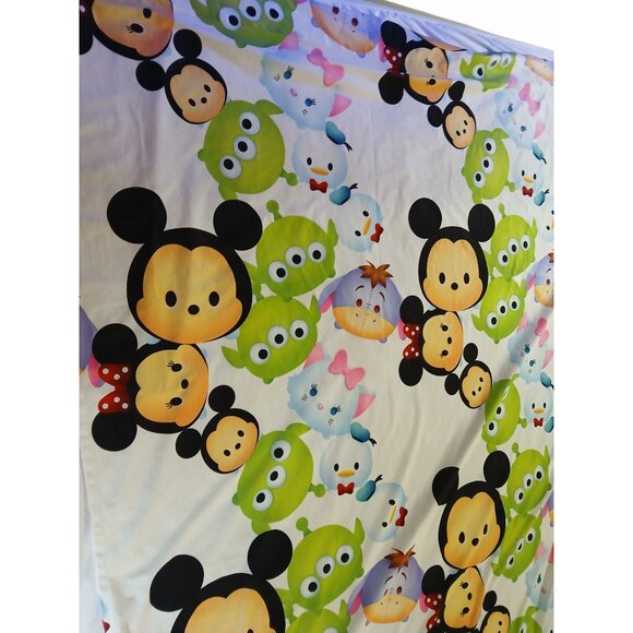 Disney Tsum Tsum Twin Flat Sheet Mickey Aliens Frozen Eeyore Jay Franco Fabric - Picture 5 of 13